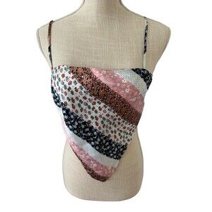 Princess Polly Chelina Bandana Top‎ Preppy Summer Floral SIze US 2